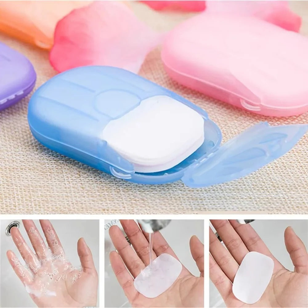 [Hometech] Pocket Soap Paper Sheets for Travel, Hiking & Camping