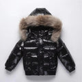 [Hometech] Kids Waterproof Down Parka – Winter Coat with Fur Hood
