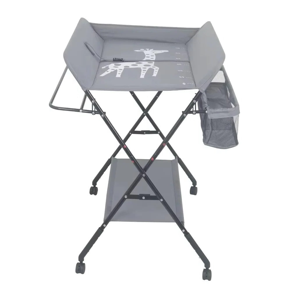 [Hometech] Foldable Baby Changing Table with Adjustable Height & Built-In Bath