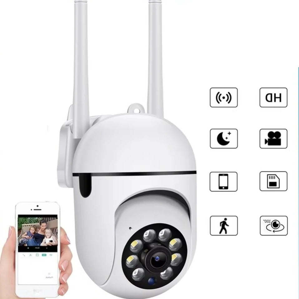 [Hometech] Wireless PTZ WiFi Camera with 1080P HD, 4X Zoom & Night Vision