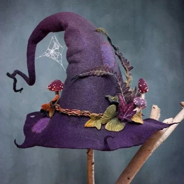 [Hometech] Classic Felt Witch Hats for Halloween Parties & Costumes