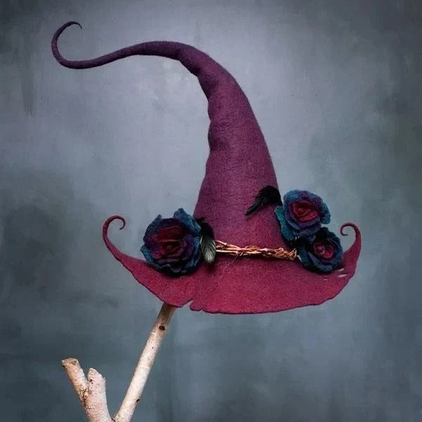 [Hometech] Classic Felt Witch Hats for Halloween Parties & Costumes