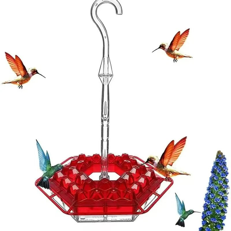 [Hometech] Hanging Hummingbird Feeder Leak Proof Design with Ant Protection & Perch