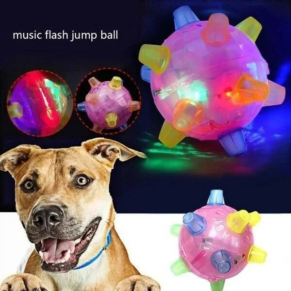 [Hometech] Jumping Activation Ball for Dogs, Interactive Bouncing Toy