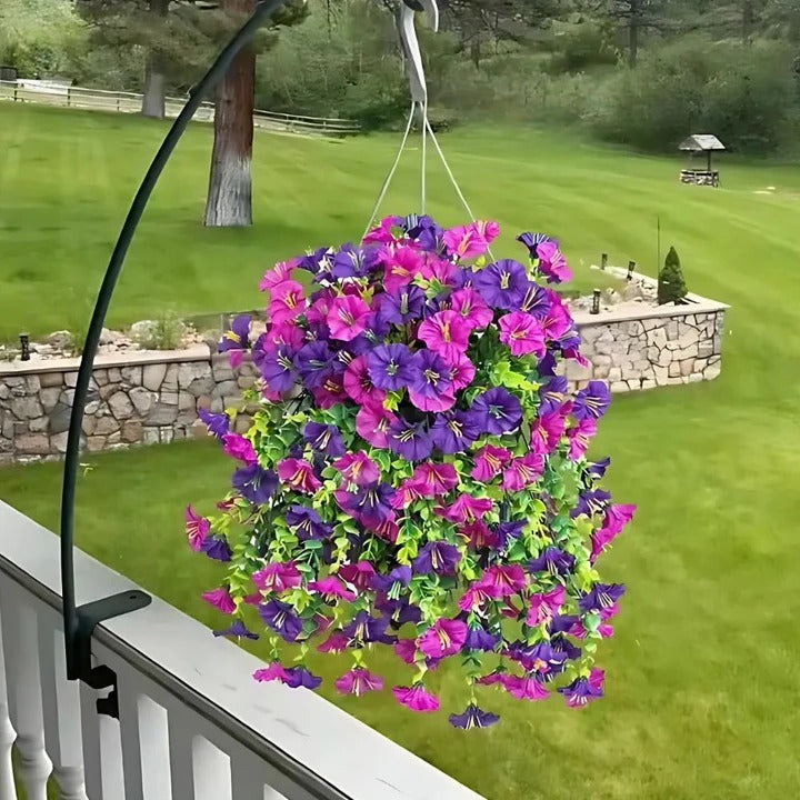 [Hometech] Artificial Morning Glory Hanging Vines for Outdoors