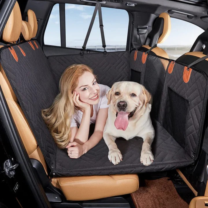 [Hometech] Durable Dog Car Seat Cover with Hard Base for Stability