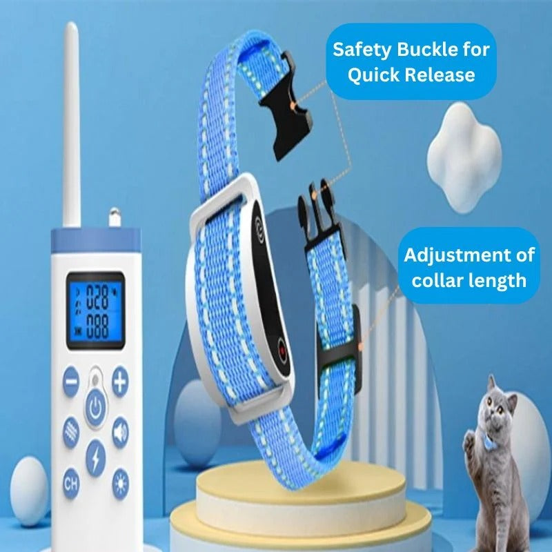 [Hometech] Adjustable Cat Feedback Collar – Sound & Vibration Modes