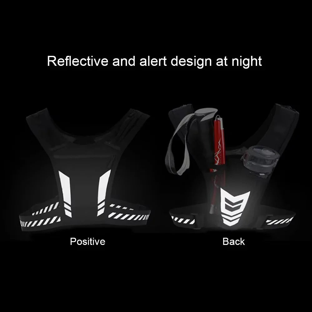 [Hometech] Adjustable Reflective Running Vest with Secure Phone Pocket