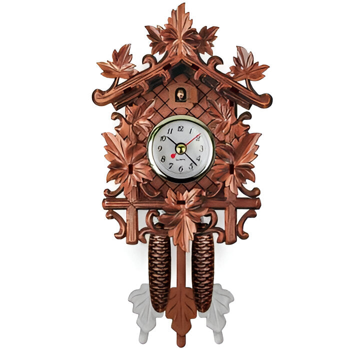 [Hometech] MDF Cuckoo Wall Clock with Carved-Style Details