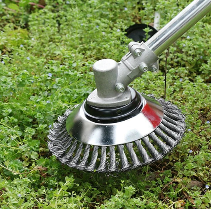 [Hometech] Heavy Duty Carbon Steel Weed Brush for Grass and Pavement