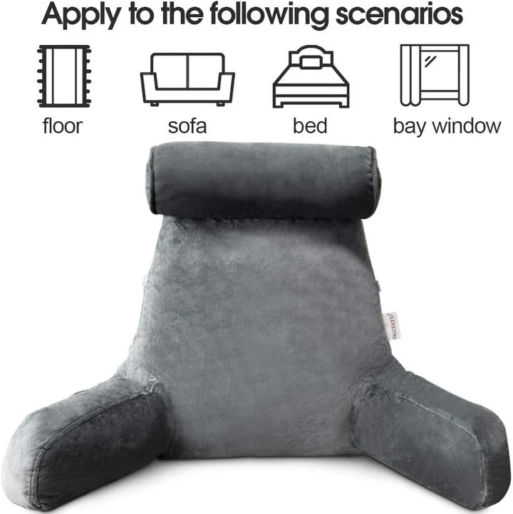 [Hometech] Comfortable Reading Pillow with Armrests for Bed and Sofa