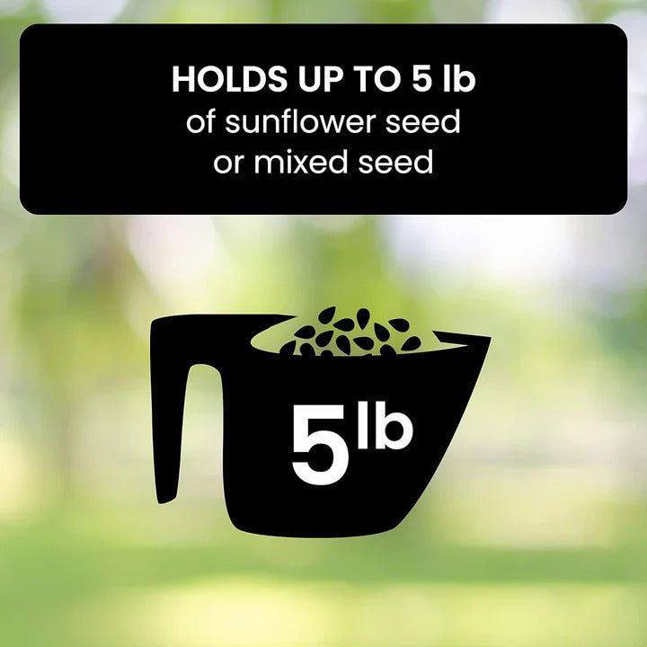 [Hometech] Weather Resistant Squirrel Proof Bird Feeder for Outdoor Use