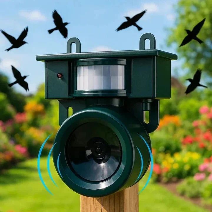 [Hometech] Automatic Motion Sensor Bird Repellent Device for Yard Protection
