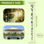 [Hometech] Spiral Reflective Bird Repeller Rod for Outdoor Bird Control