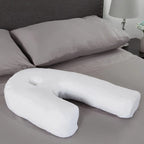 [Hometech] Ergonomic Side Sleeper Pillow – Soft Memory Foam with Ear Hole Support