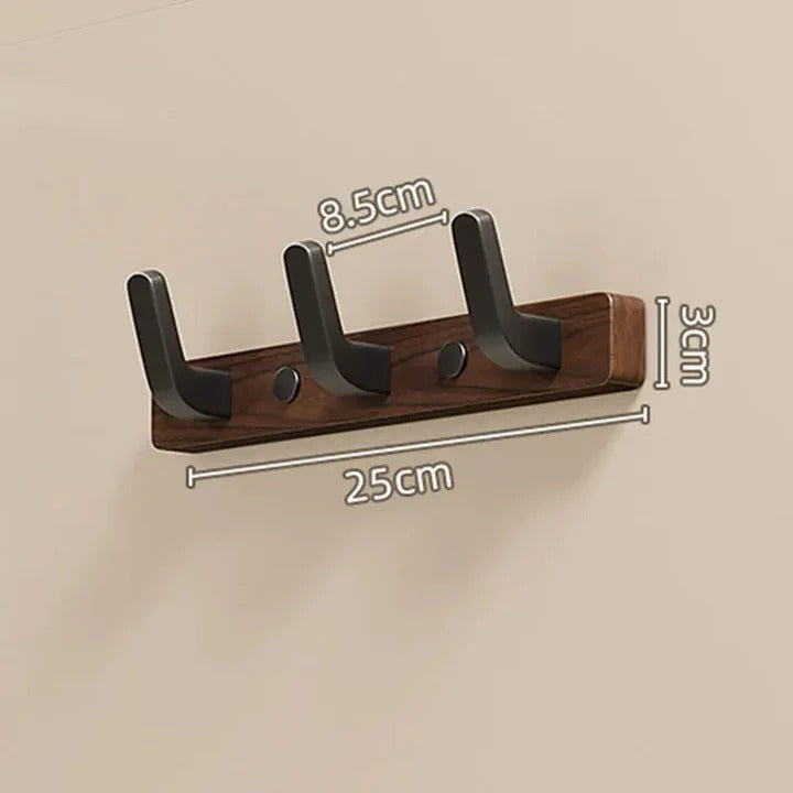 [Hometech] Decorative Wall-Mounted Wood and Metal Coat Organizer