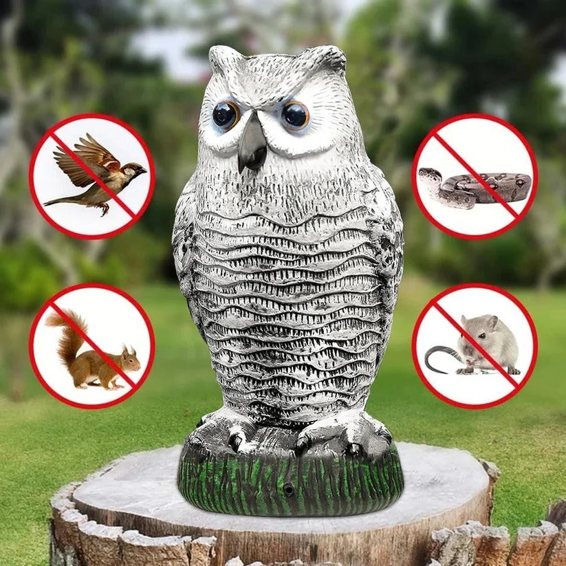 [Hometech] Decorative Hanging Owl Decoy – Helps Deter Birds