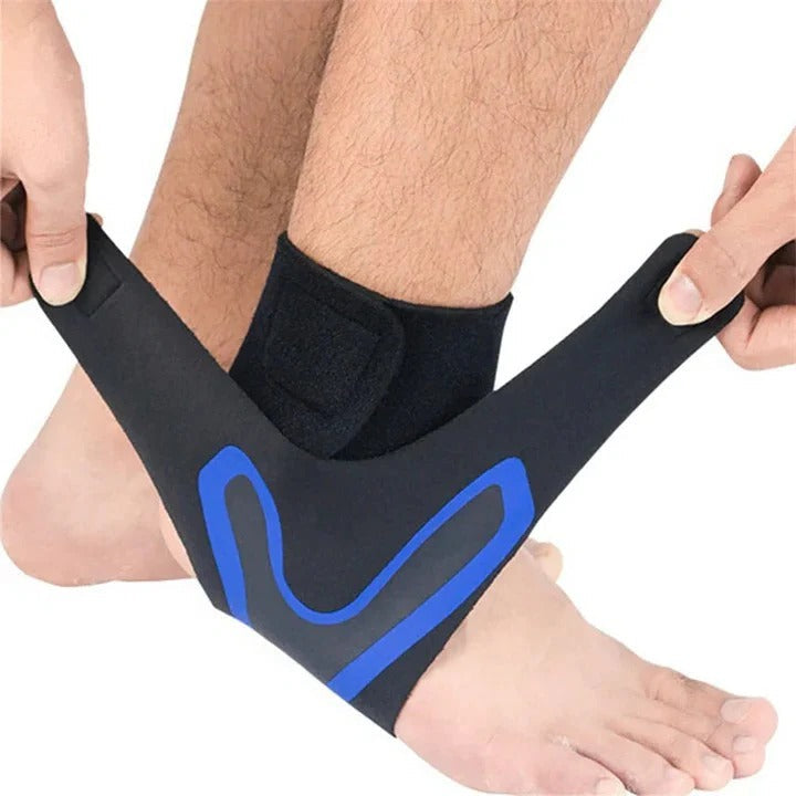 [Hometech] Adjustable Ankle Support Wrap - Compression Sleeve for Stability