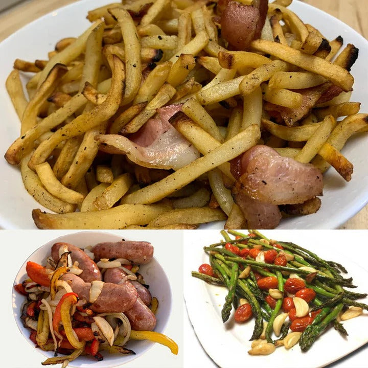 [Hometech] Rotating Rolling Barbecue Grill Basket With Locking Latch