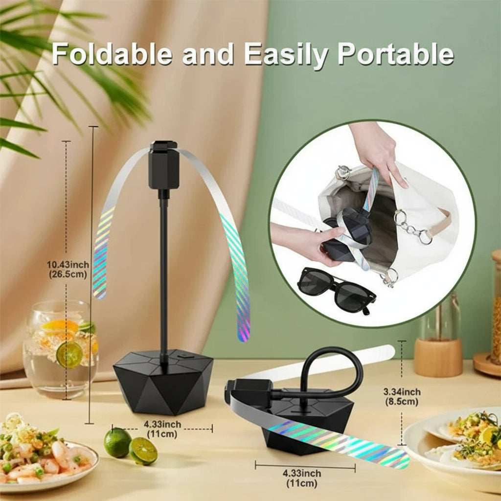 [Hometech] Battery Powered Fly Deterrent Fan for Picnic Tables