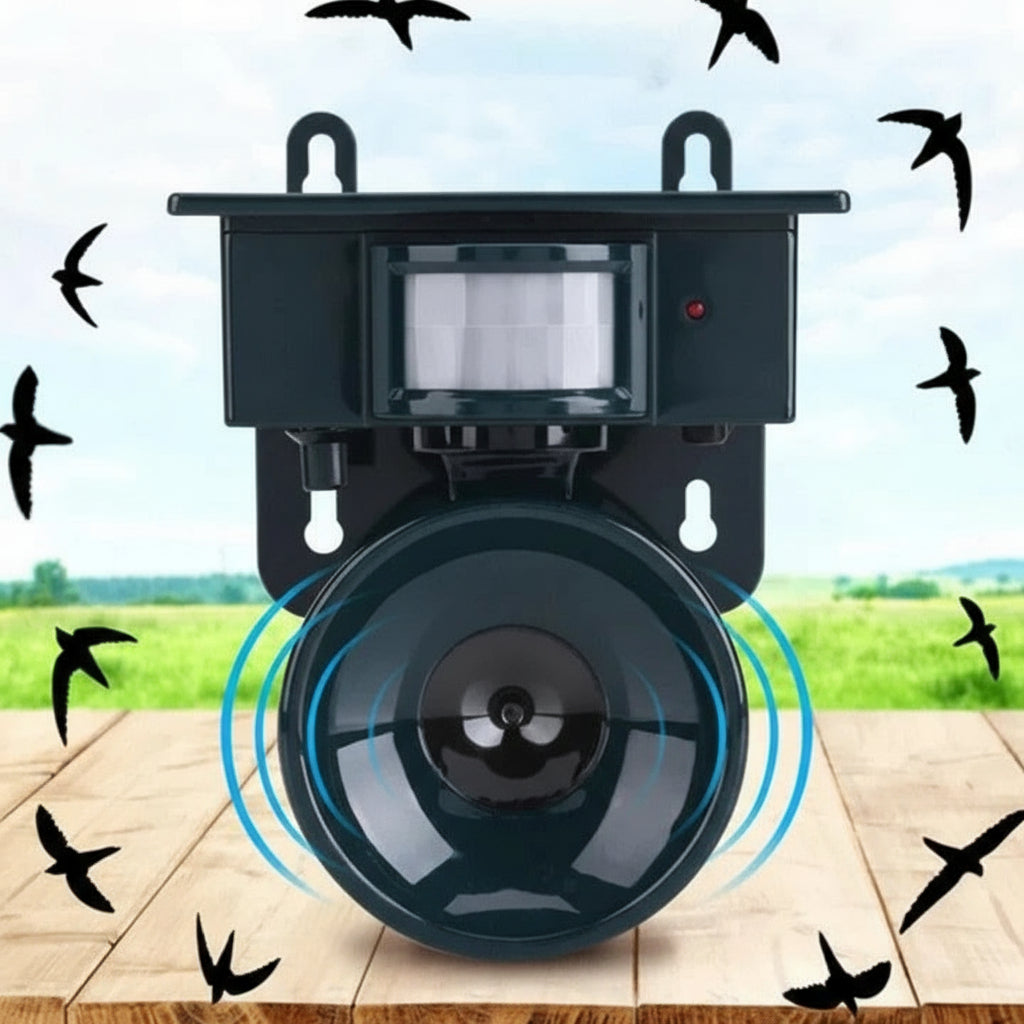 [Hometech] Outdoor Solar-Powered Motion-Activated Bird Deterrent Sound Device