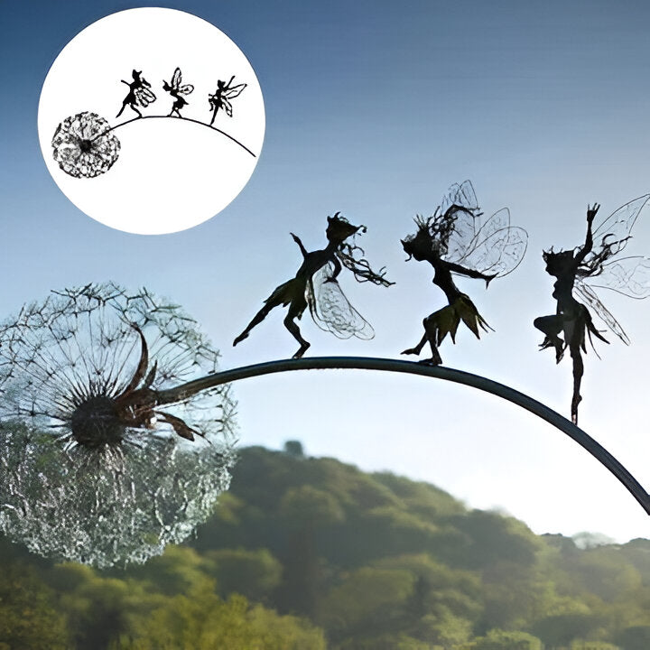 [Hometech] Fairy Steel Garden Sculptures