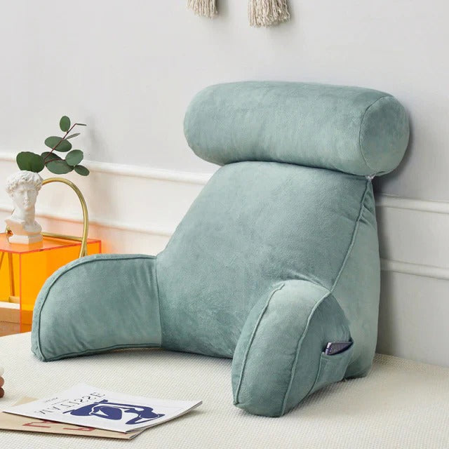 [Hometech] Comfortable Reading Pillow with Armrests for Bed and Sofa