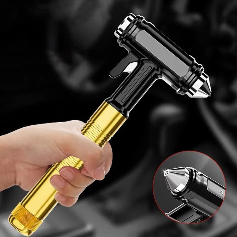 [Hometech] Metal Car Emergency Tool with Window Breaker and Seatbelt Cutter