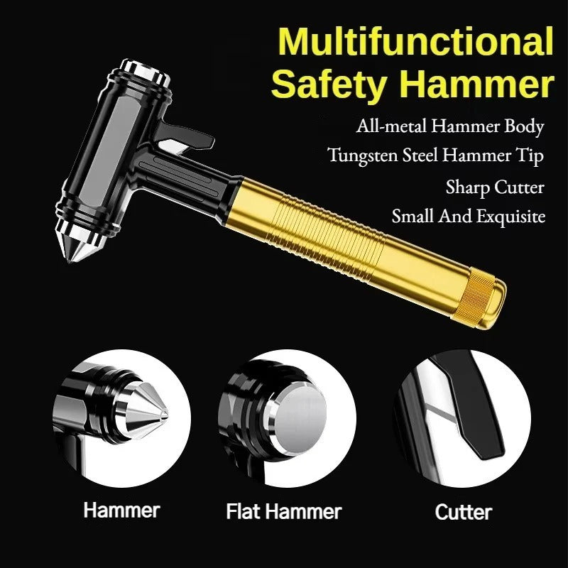 [Hometech] Metal Car Emergency Tool with Window Breaker and Seatbelt Cutter