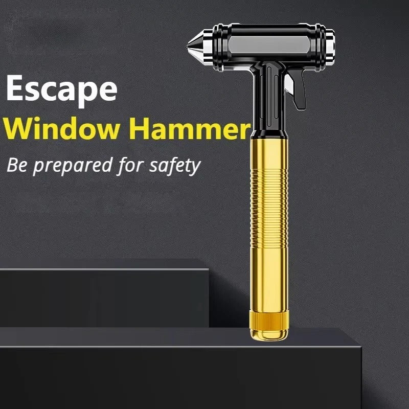 [Hometech] Metal Car Emergency Tool with Window Breaker and Seatbelt Cutter