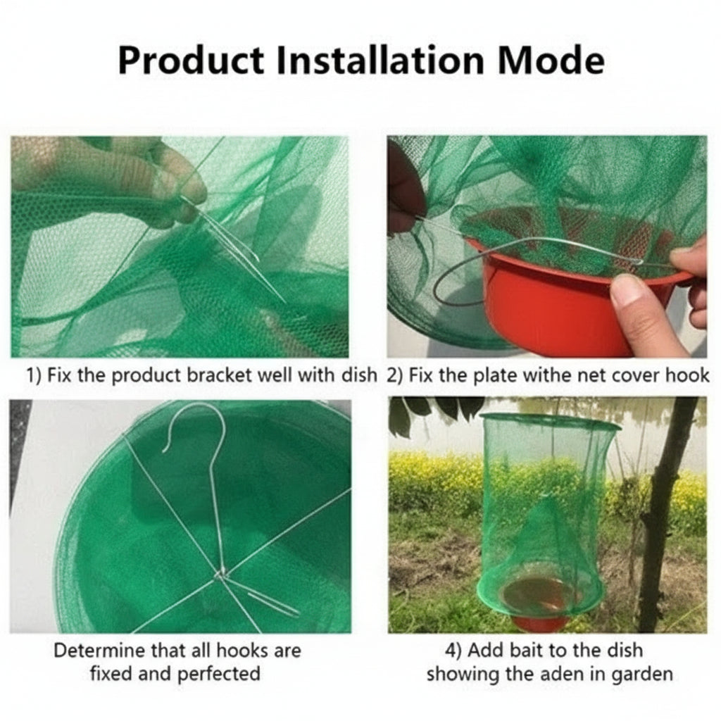 [Hometech] Reusable Fly Trap For Barn And Ranch Use