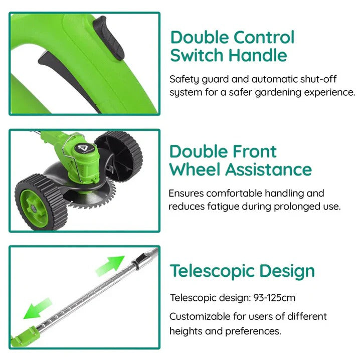 [Hometech] Cordless Electric Grass Trimmer and Lawn Edger