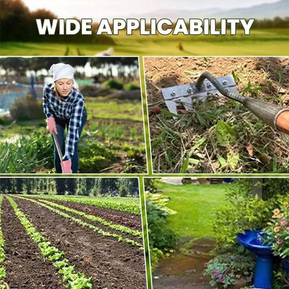 [Hometech] Carbon Steel Garden Weeding Rake, Hand Tool