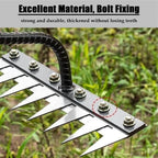 [Hometech] Carbon Steel Garden Weeding Rake, Hand Tool