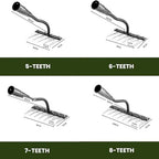 [Hometech] Carbon Steel Garden Weeding Rake, Hand Tool