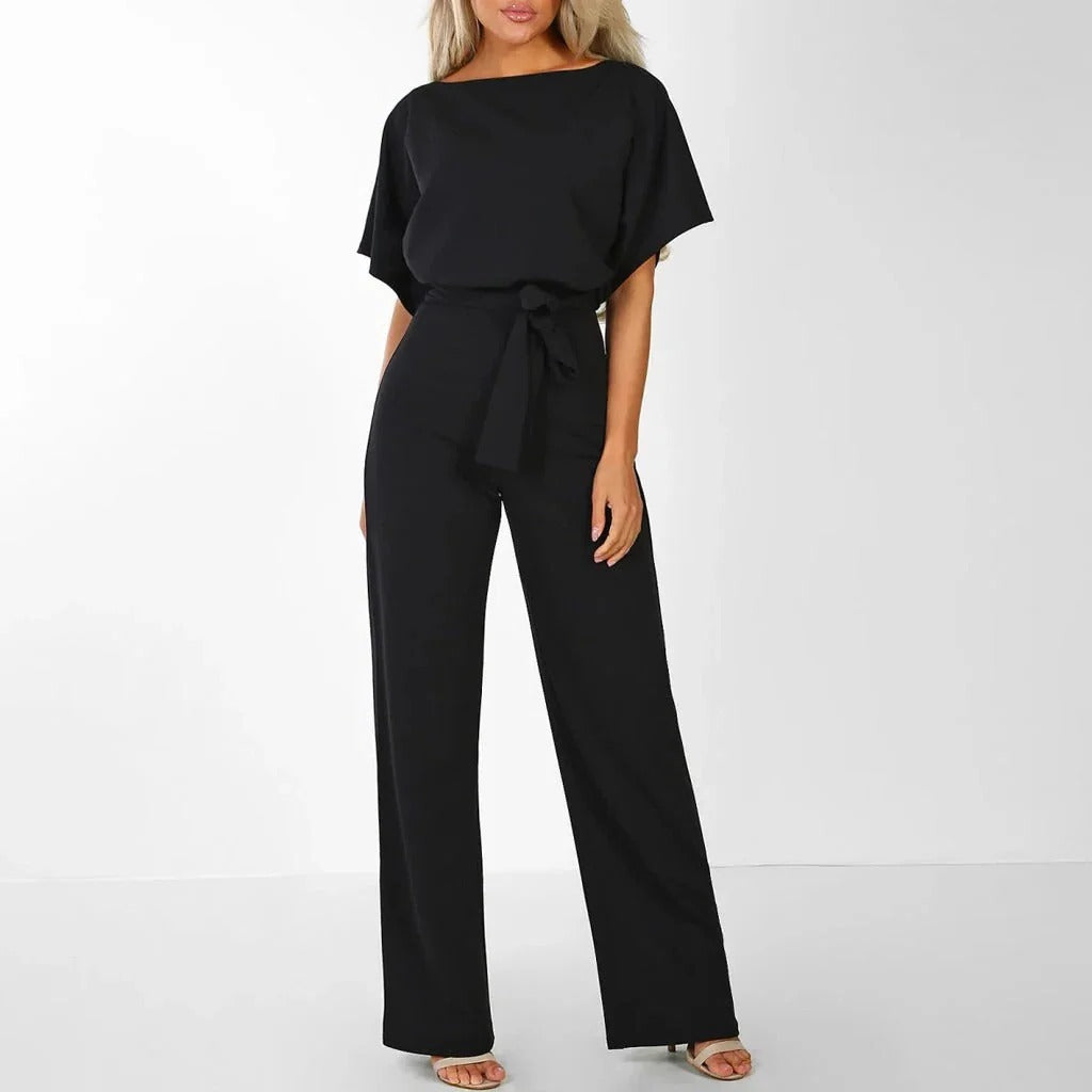 [Hometech] Women's Jumpsuit Outfit, Solid Color Jumpsuit