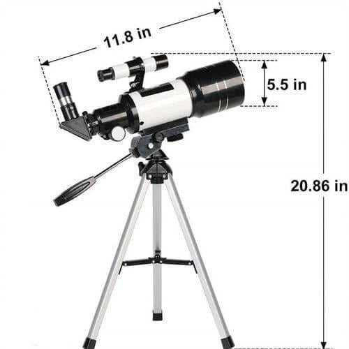 [Hometech] Astronomical Refractor Telescope with Multiple Eyepieces