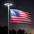 [Hometech] Solar LED Flagpole Light for Continuous Nighttime Visibility