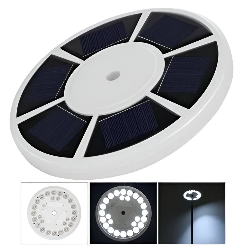 [Hometech] Solar LED Flagpole Light for Continuous Nighttime Visibility