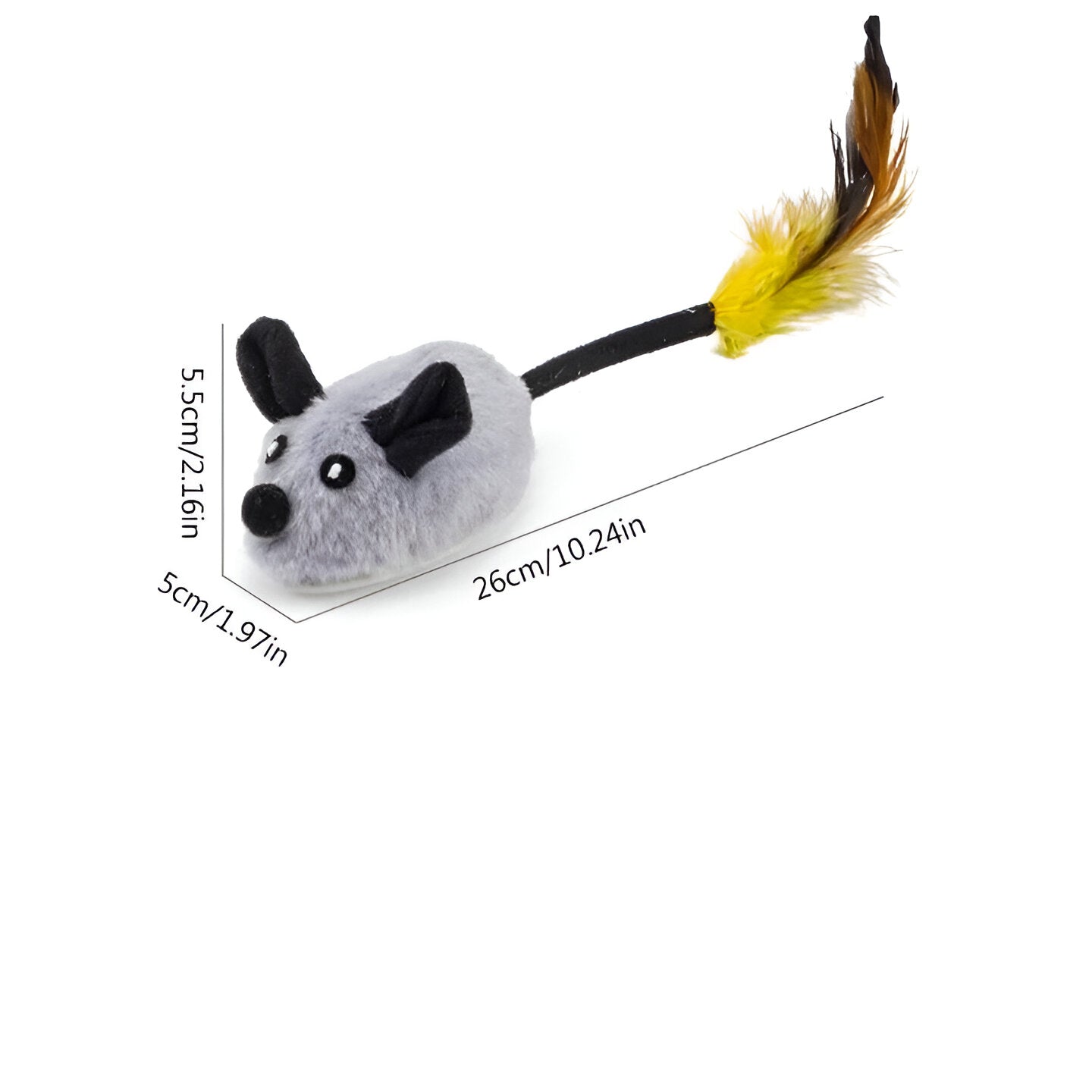 [Hometech] Motion Activated Mouse Shaped Pet Toy