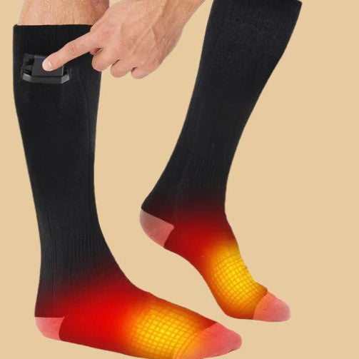 [Hometech] Soft Knit Heated Socks Electric Foot Warmers