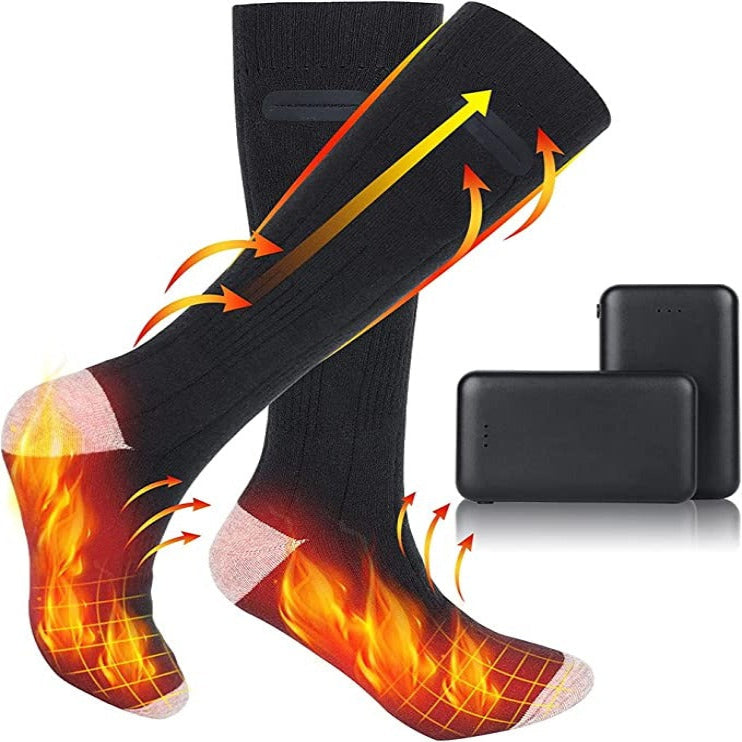 [Hometech] Soft Knit Heated Socks Electric Foot Warmers