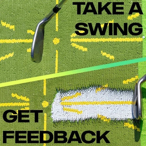 [Hometech] Golf Swing Path Training Mat for Practice