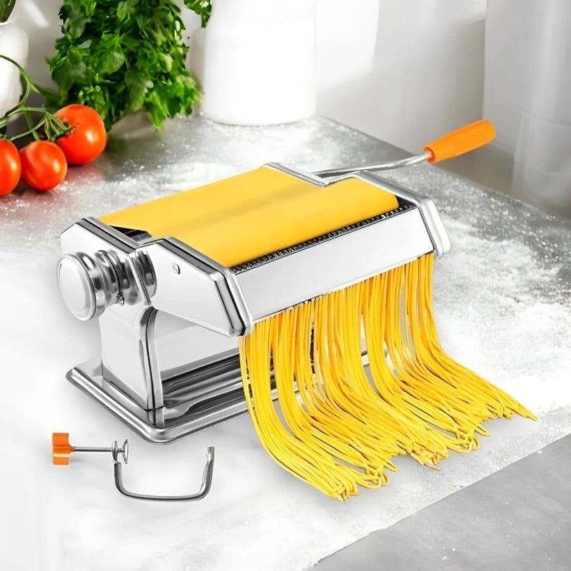 [Hometech] Stainless Steel Pasta Maker with Adjustable Thickness Settings