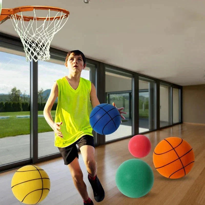[Hometech] Foam Basketball Non-Inflatable PU Foam Design, Indoor Dribbling Practice