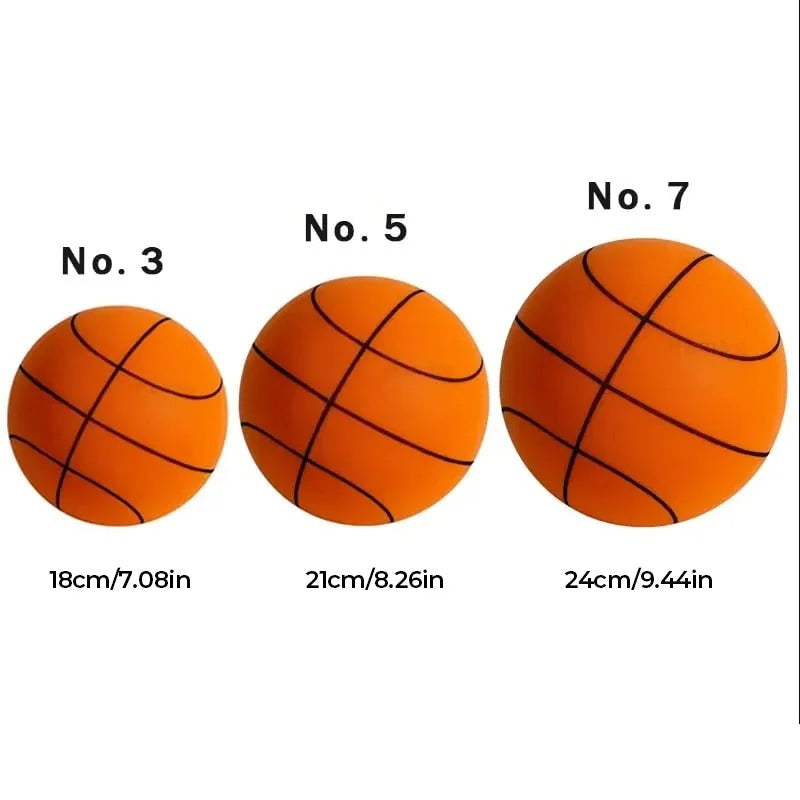 [Hometech] Foam Basketball Non-Inflatable PU Foam Design, Indoor Dribbling Practice