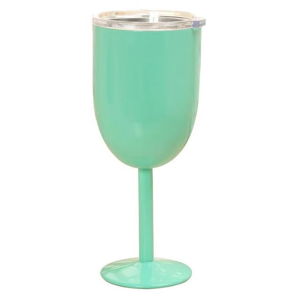 [Hometech] Insulated Stemmed Stainless Steel Wine Goblet with Lid