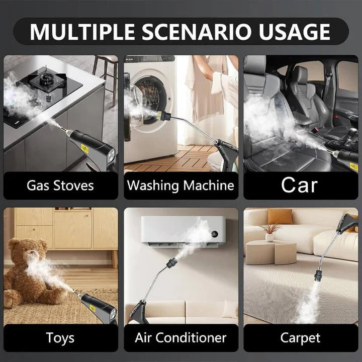 [Hometech] Steam Cleaning Device with Nozzles and Heat Resistant Gloves