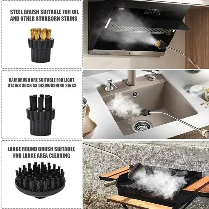 [Hometech] Steam Cleaning Device with Nozzles and Heat Resistant Gloves