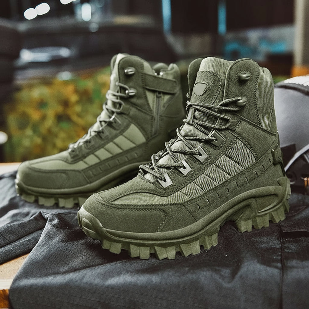 [Hometech] Men's Winter Boots with Lace Up Design